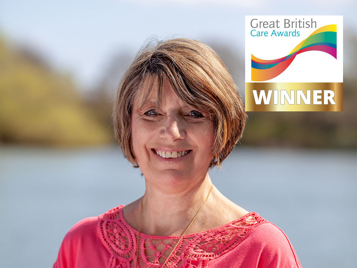 Sylvia Stock wins Unpaid Carer Award at the 2019 Great British Care Awards