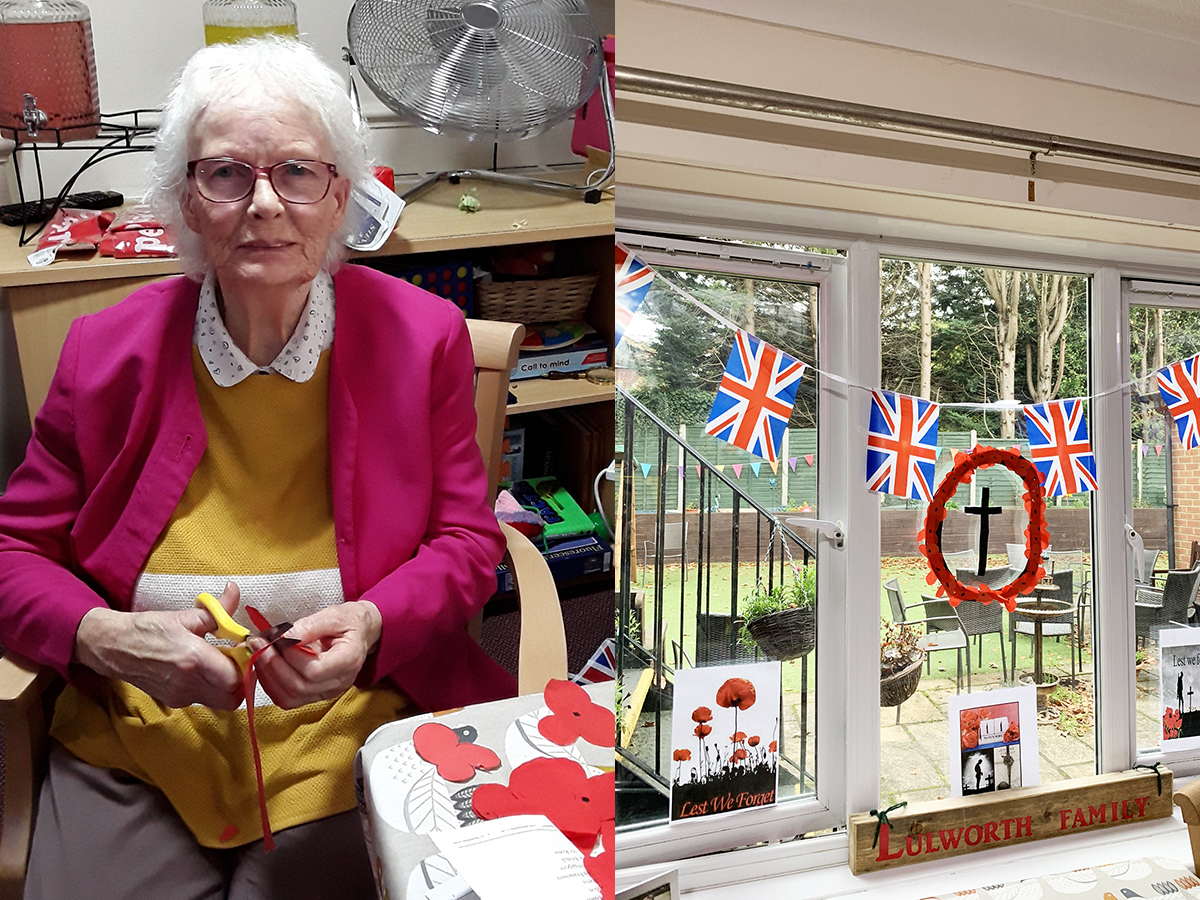 Remembrance Day at Lulworth House Residential Care Home