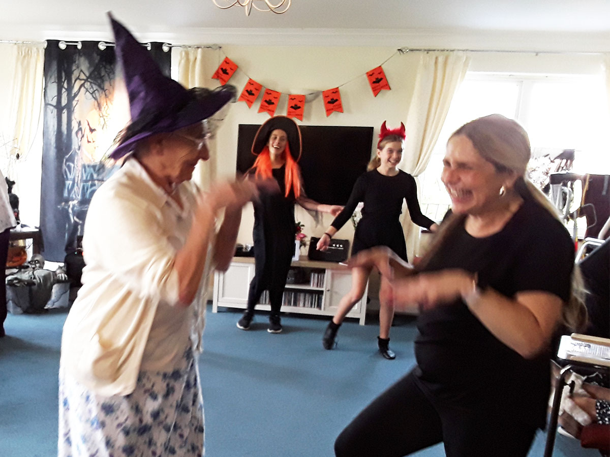 Silverpoint Court Residential Care Home Halloween dinner party