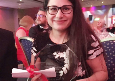 Simona Moise at Abbotsleigh Care Home won Care Home Worker Award
