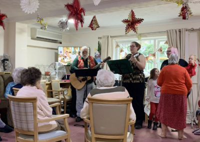 Christmas and carols at Lulworth House Residential Care Home