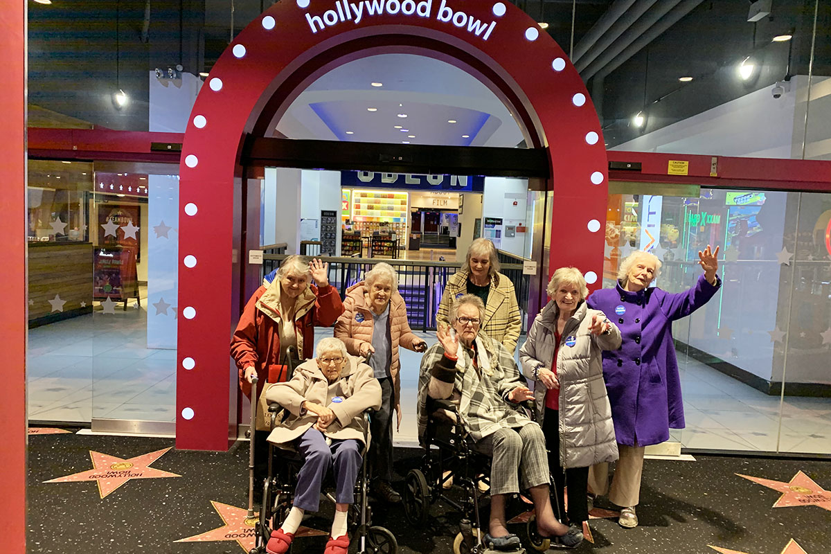 Hollywood Bowling fun for the ladies of Lulworth House Residential Care Home