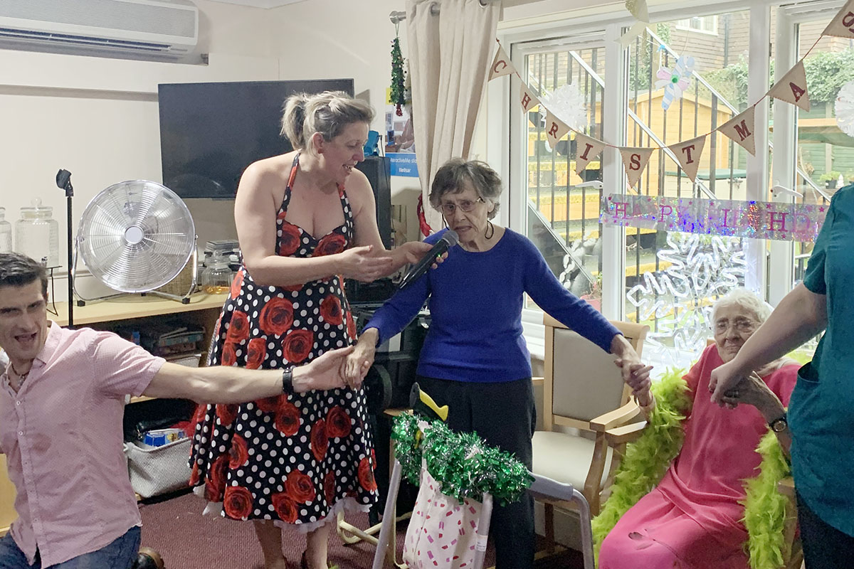 New Year and birthday celebrations at Lulworth House Residential Care Home