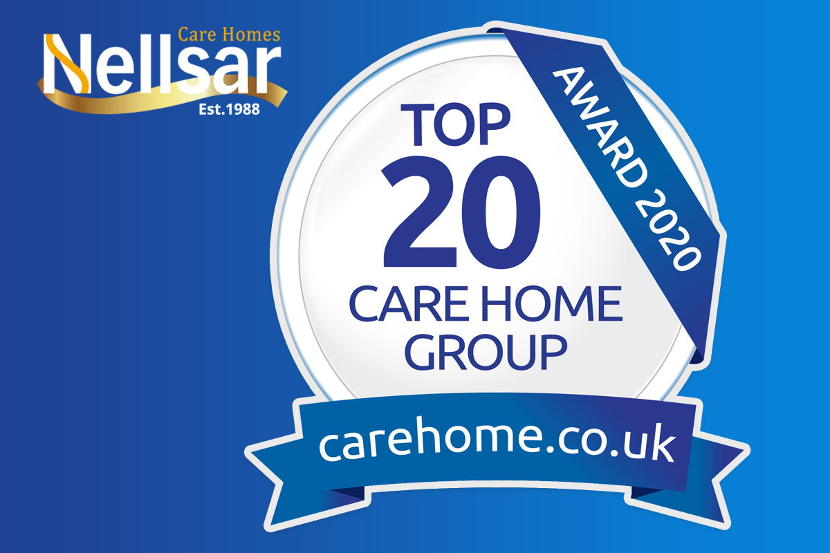 Nellsar wins 2020 Top 20 Care Home Group Award