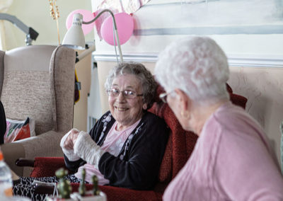 Time for a natter in the Lounge at Silverpoint Court