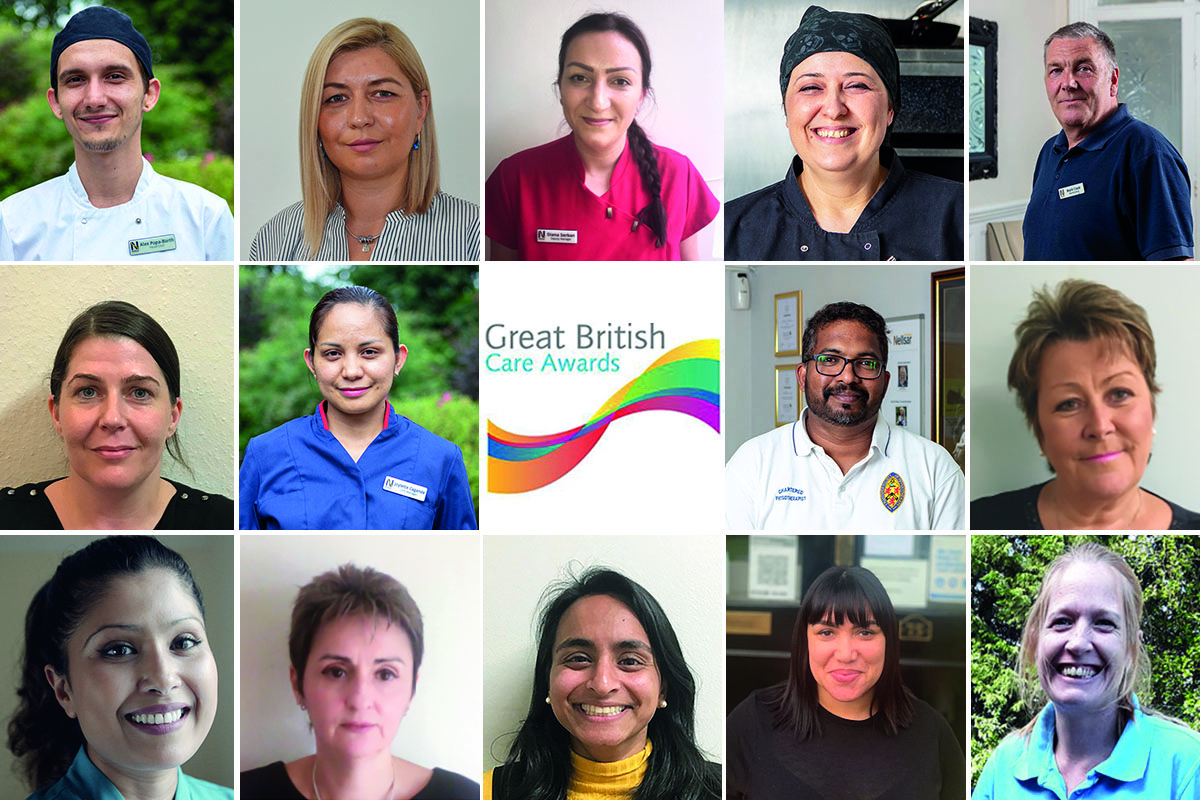 Fourteen Nellsar staff shortlisted for the prestigious Great British Care Awards 2020
