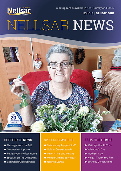 Front cover of Nellsar News Issue 9 April 2021