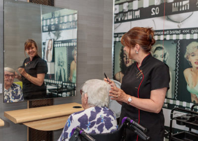 Our residents love having their hair done in our very own salon