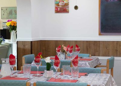 The dining room at Sonya Lodge Residential Care Home