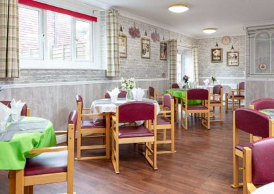 The Old Downs Residential Care Home dining room