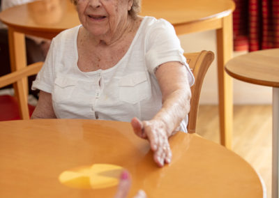 Hengist Field Care Home residents playing game soon the 'Magic Table'