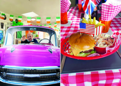 American Diner fun at Meyer House Care Home