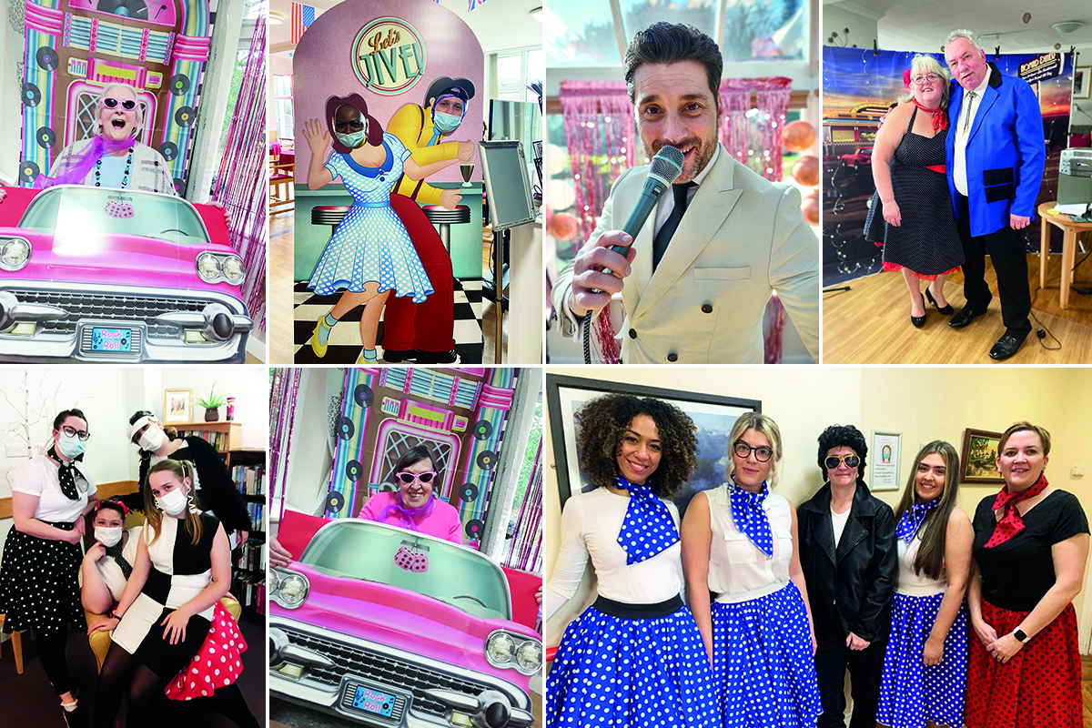 Nellsar residents and staff enjoy some 1950s Through the Decades fun