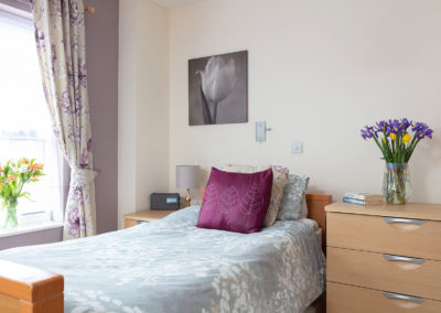 One of Meyer House Care Home's bedrooms