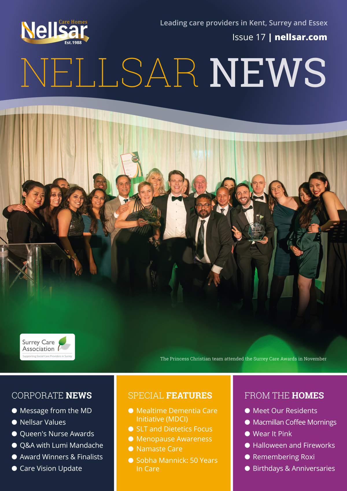 Cover for our December 2023 Nellsar News edition